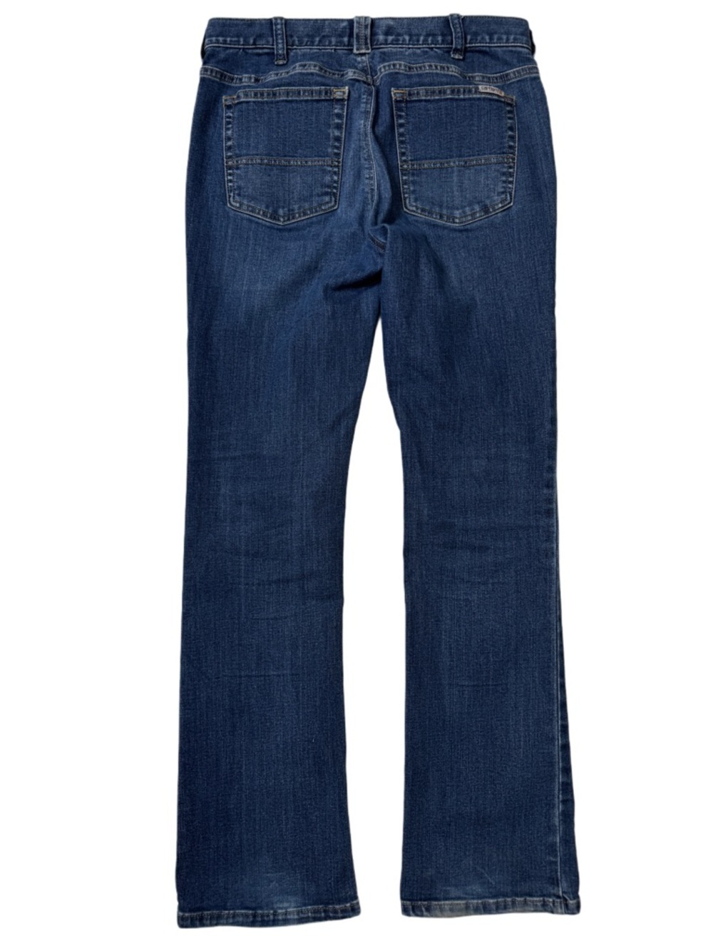 {Carharrt} "Rugged Flex Layton Bootcut Slim Fit" Short Blue Stretch Jeans - Picture 3 of 7